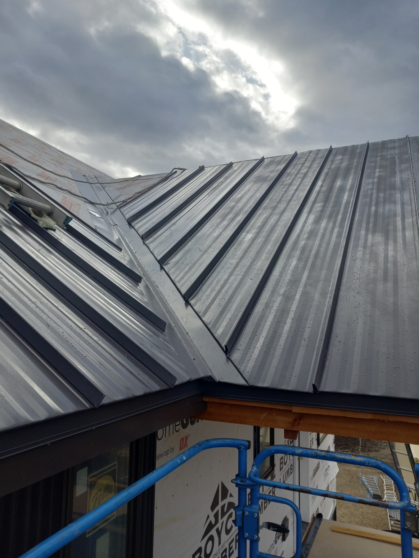 Metal roof junction